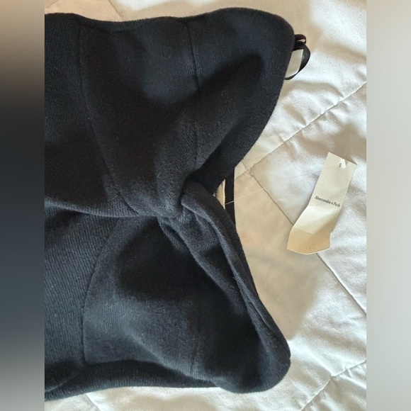 Abercrombie strapless knot front sweater mini dress - Picture 3 of 5